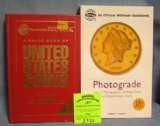 Pair of coin books with identification and value guides