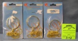 Group of three new magnifying glasses