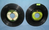 Pair of vintage Beatles 45 RPM records