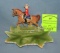 Royal Canadian mounted police figural souvenir dish