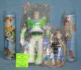 Group of vintage toy story toys and collectibles