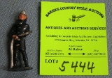 Vintage hand painted lead toy firemen figure