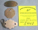 Group of vintage dog tags