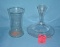 Pair of quality crystal and glass vases