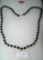 High quality onyx necklace with 14K gold clasp and beads