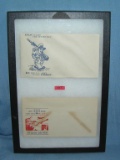Pair of WWII patriotic victory mail envelopes