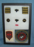 Group of military collectibles