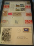 Group of US stamps and first day cover