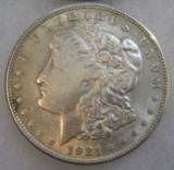 1921S Morgan silver dollar in very fine condition