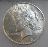 1923 Lady Liberty Peace silver dollar in very fine condition