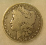 1900-O Morgan silver dollar in fine condition