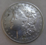 1821S Morgan silver dollar in fine condition