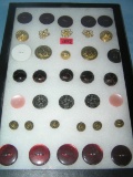 Collection of early sewing buttons