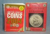 Pair of coin collecting books with prices