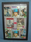 Group of vintage Sal Bando baseball cards