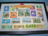 Collection of vintage Mongolia postage stamps