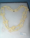 Genuine ivory/bone hand made necklace