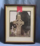 Matted and framed religious photo