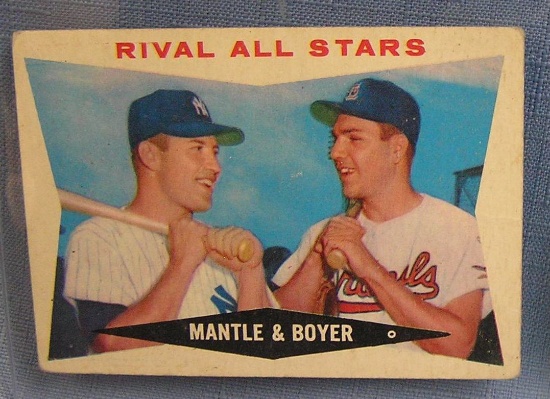 Topps Mickey Mantle and Ken Boyer Baseball card