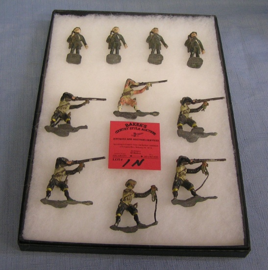 Collection of all hand painted toy soldiers