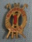 Antique 10 krt gold hook and ladder pin