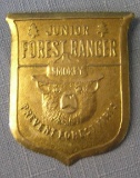 Vintage Smokey the bear forest ranger badge