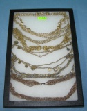 Collection of costume jewelry necklaces