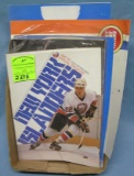 Box of vintage hockey programs
