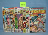 Group of early Marvel The Champions comic books