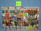 Group of early Marvel comic books Logan's Run