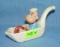 Vintage Popeye the sailor in boat bubble blower