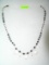 Antique crystal and black onyx necklace