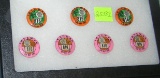 Collection of union worker benefit pins
