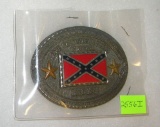 Confederate Civil War commerative belt buckle