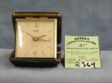 Vintage Bradley travel alarm clock with box