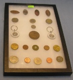 Souvenir stamped pennies, world coins & more