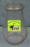 Clear glass oil lamp globe