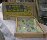 Five game electric Poosh-M-Up Bagatelle game
