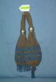 Antique beaded miser's purse