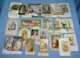 Group of early religious cards early 1900's