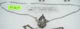 Two faced Brownie charm necklace silver