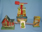 Group of early tin toys