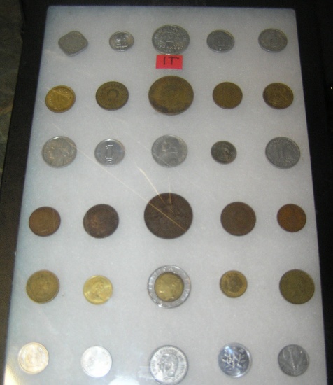 Collection of world coins