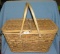 Vintage 1950's picnic basket
