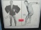 Pair of early wrestlers exhibit penny arcade photo cards