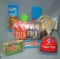 Box full of steel wool copper, cleaning products and more