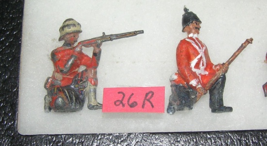 Pair of vintage hand painted soldiers