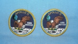Pair of vintage Apollo 11 bird watcher patches