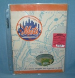NY Mets 1967 program and score card