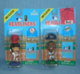 Pair of Headliners baseball figures